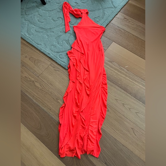 AFRM Halter Ruffle Maxi Dress - Picture 10 of 12
